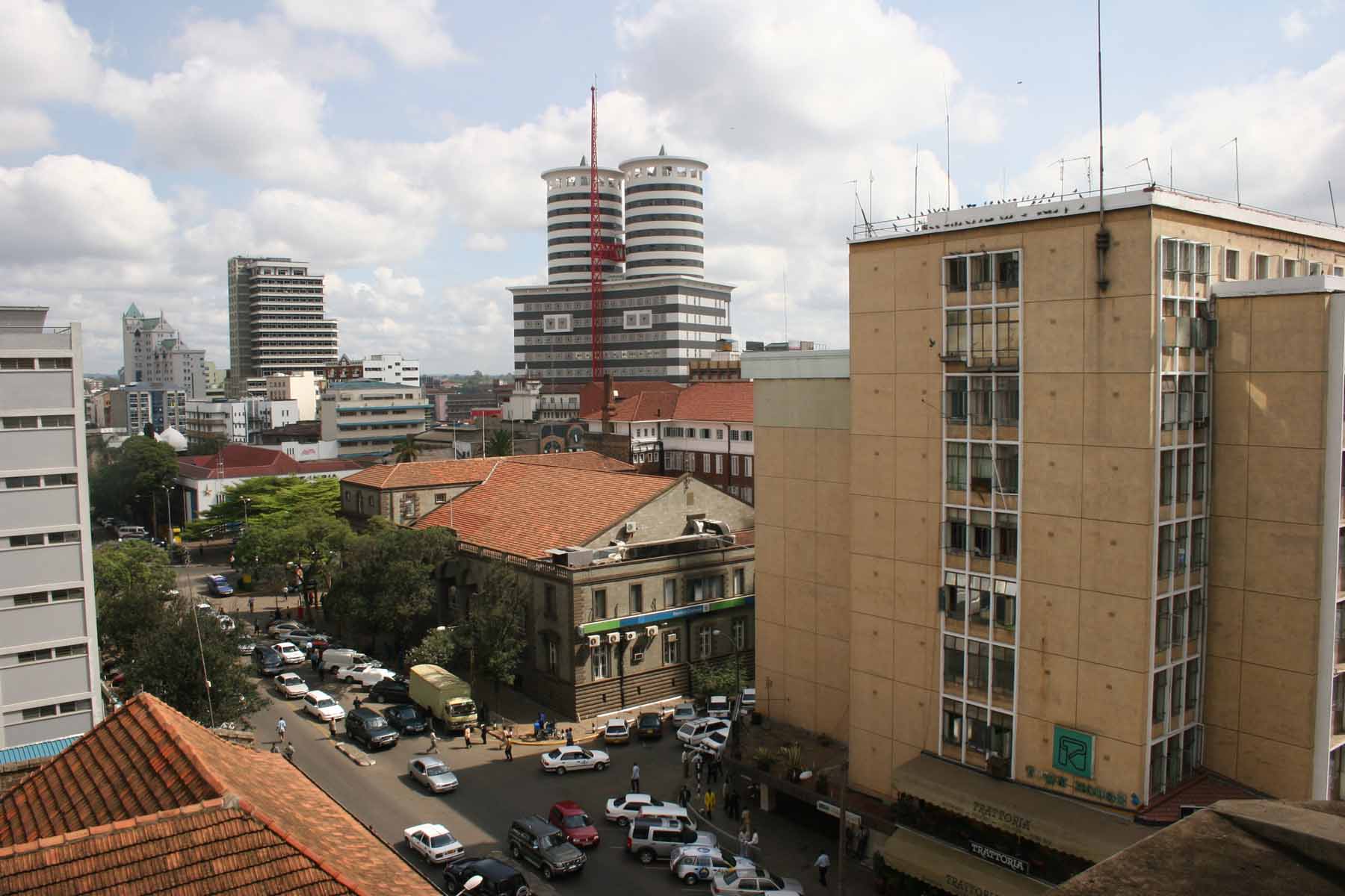 View Of Nairobi Showing The Eclectic Mix Of Modern & Neo-Classical Architecture Built To Thornton White's 1947 Master Plan