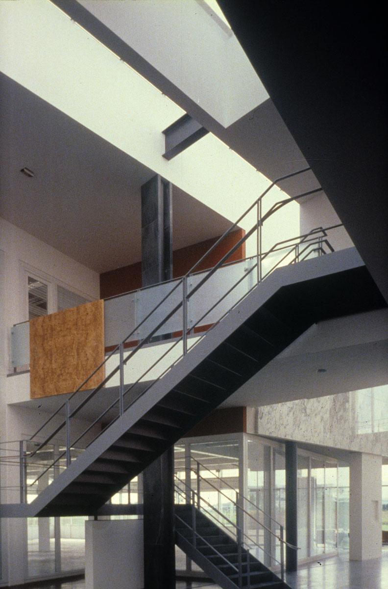 Office Building, Stockley Park Near Heathrow Airport, 1991. Stair Hall