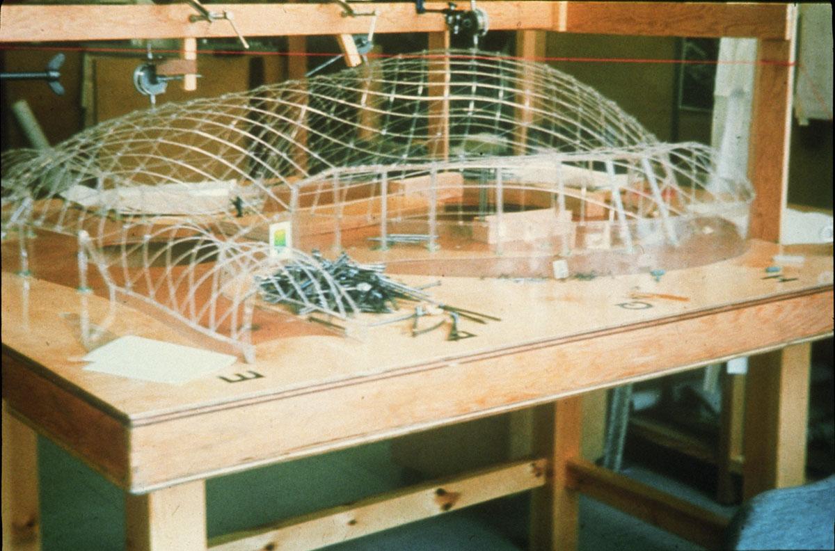 Mannheim Multihalle, 1974: Wire Mesh Model