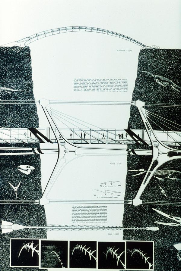 Bridge Of The Future, 1988. Architect Marks & Barfield. Poster