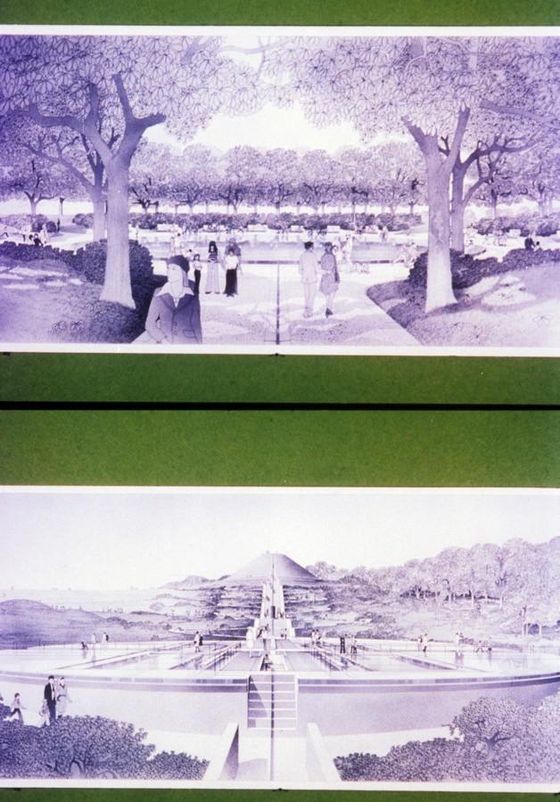 Milton Keynes. Top: Central Park. Bottom: Contour