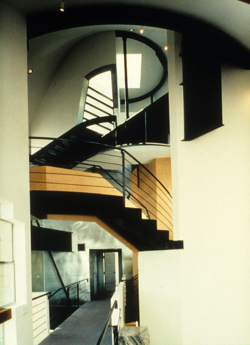 Lawson-Westen House, Los Angeles: Interior Space & Stairs