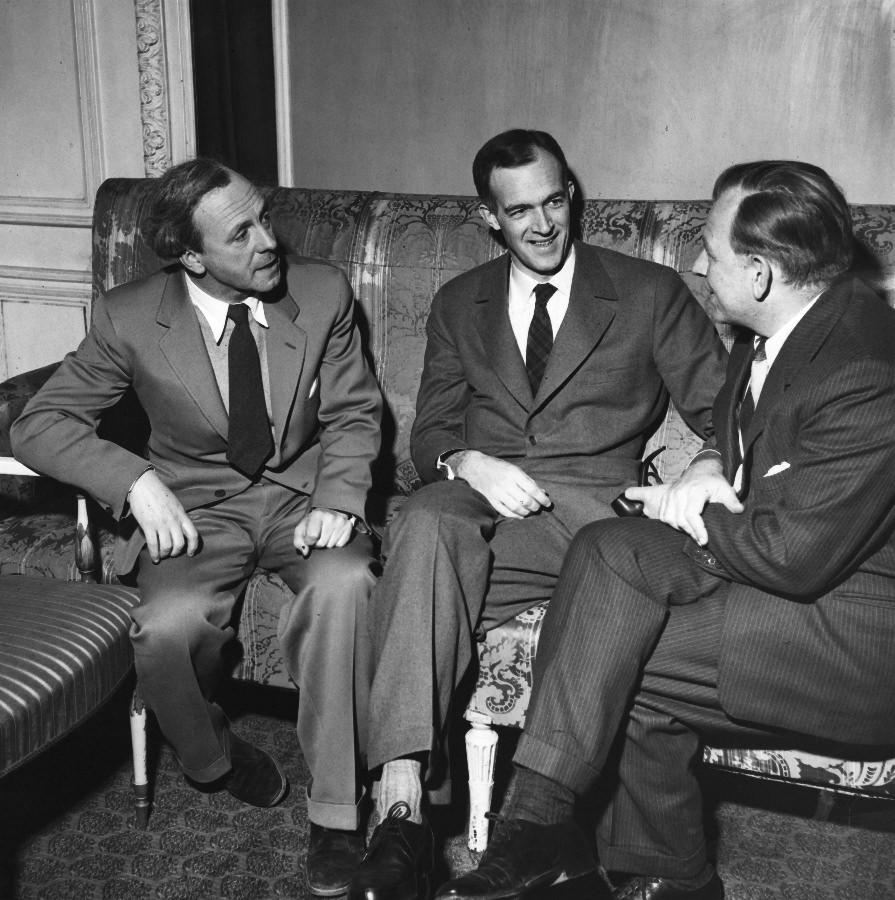 Left To Right: Leslie Martin, Jørn Utzon & Eero Saarinen