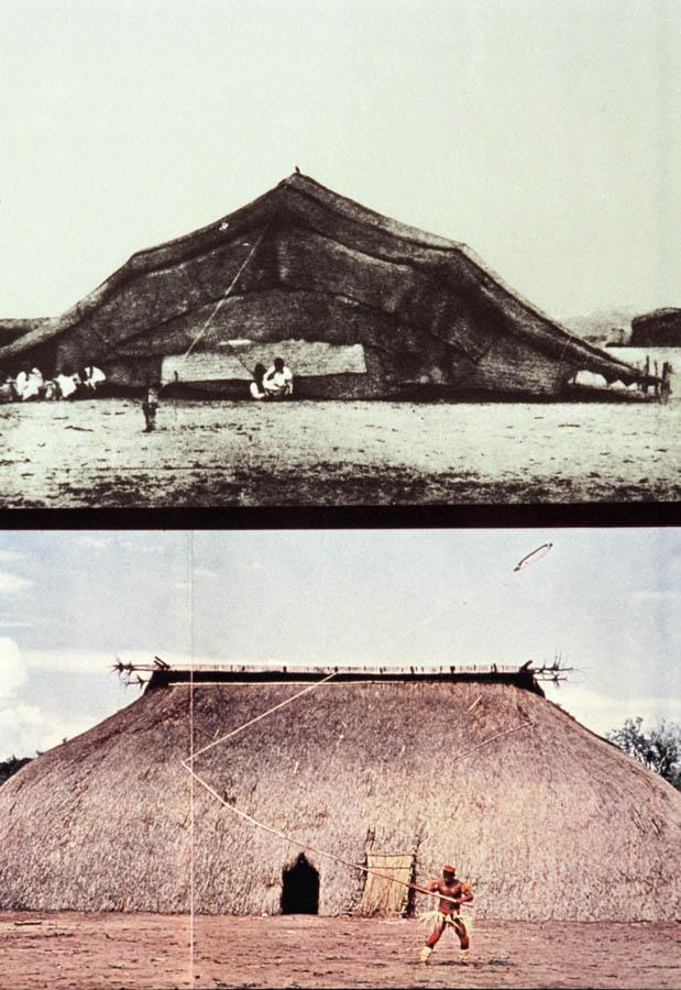 Top: Nomad's Tent, Eritrea. Bottom: Waura Indian's Hut, Brazil