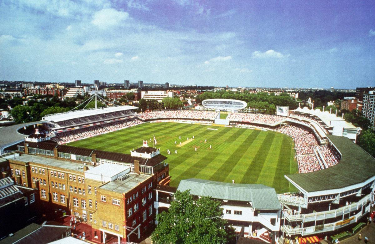 Lord's Cricket Ground. Photomontage