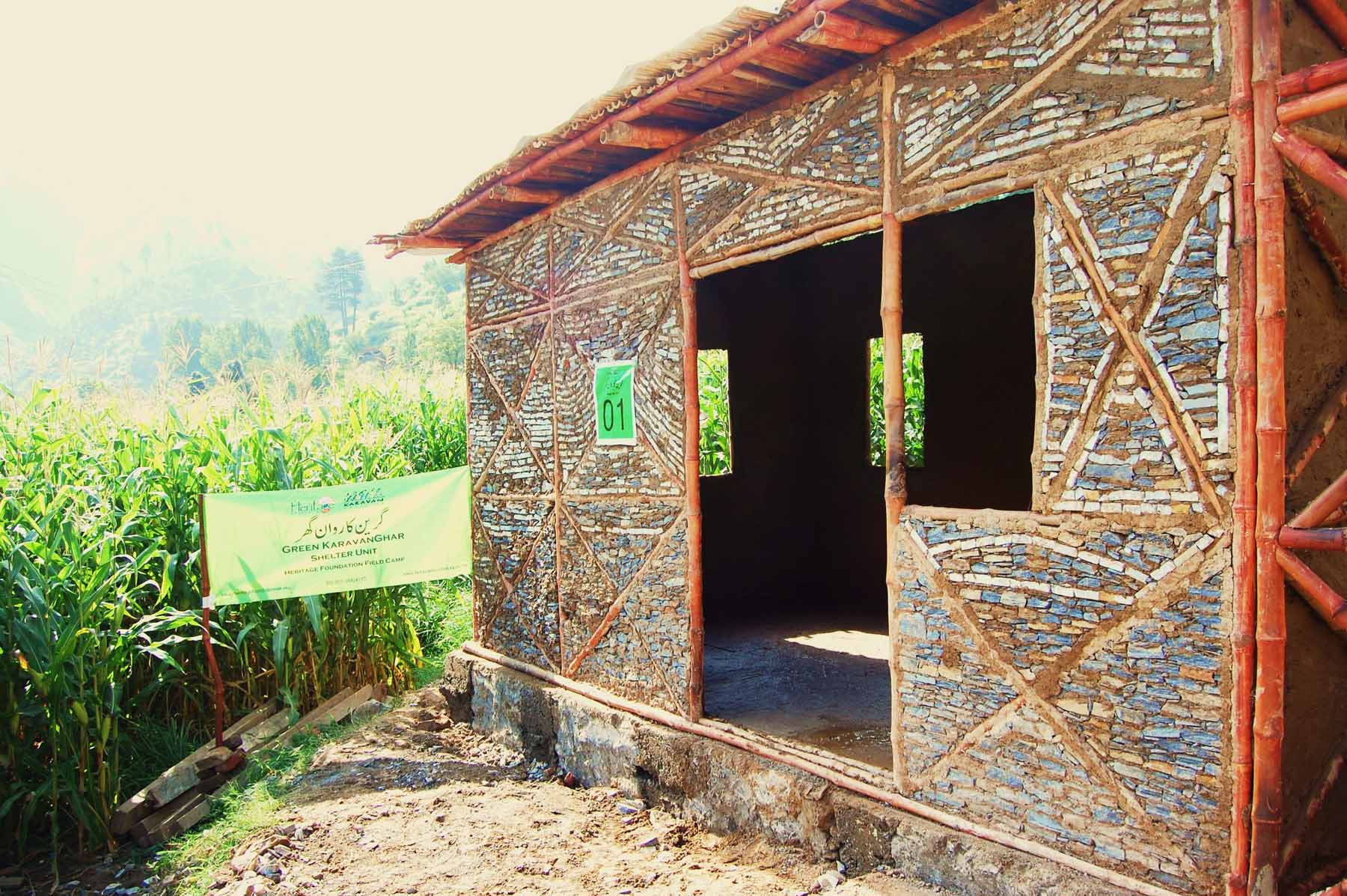 Earthquake Reconstruction Shelter, 2000. Designed By Yasmeen Lari