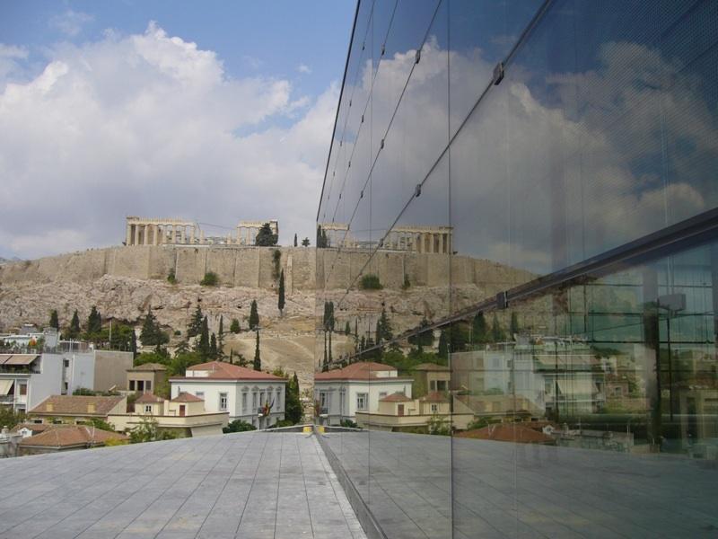 Acropolis Museum. View Looking Towards The Acropolis
