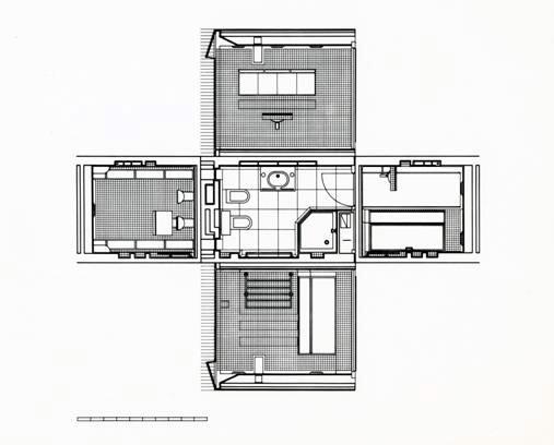 Plan, Schreiber House, James Gowan, 1964
