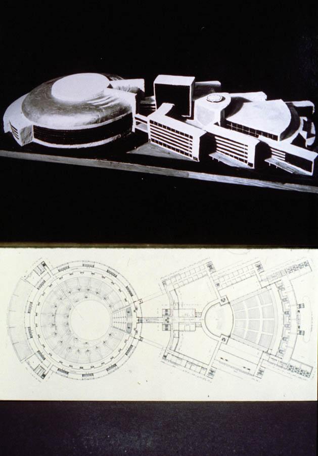 Palace Of The Soviets. Model & Plan