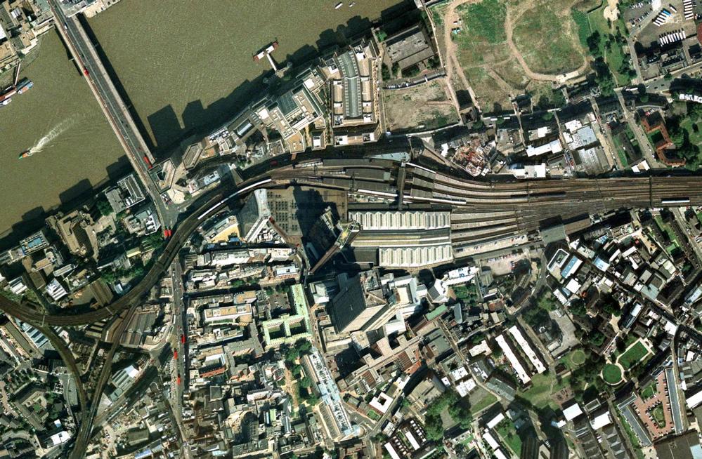 Aerial View Of London Bridge