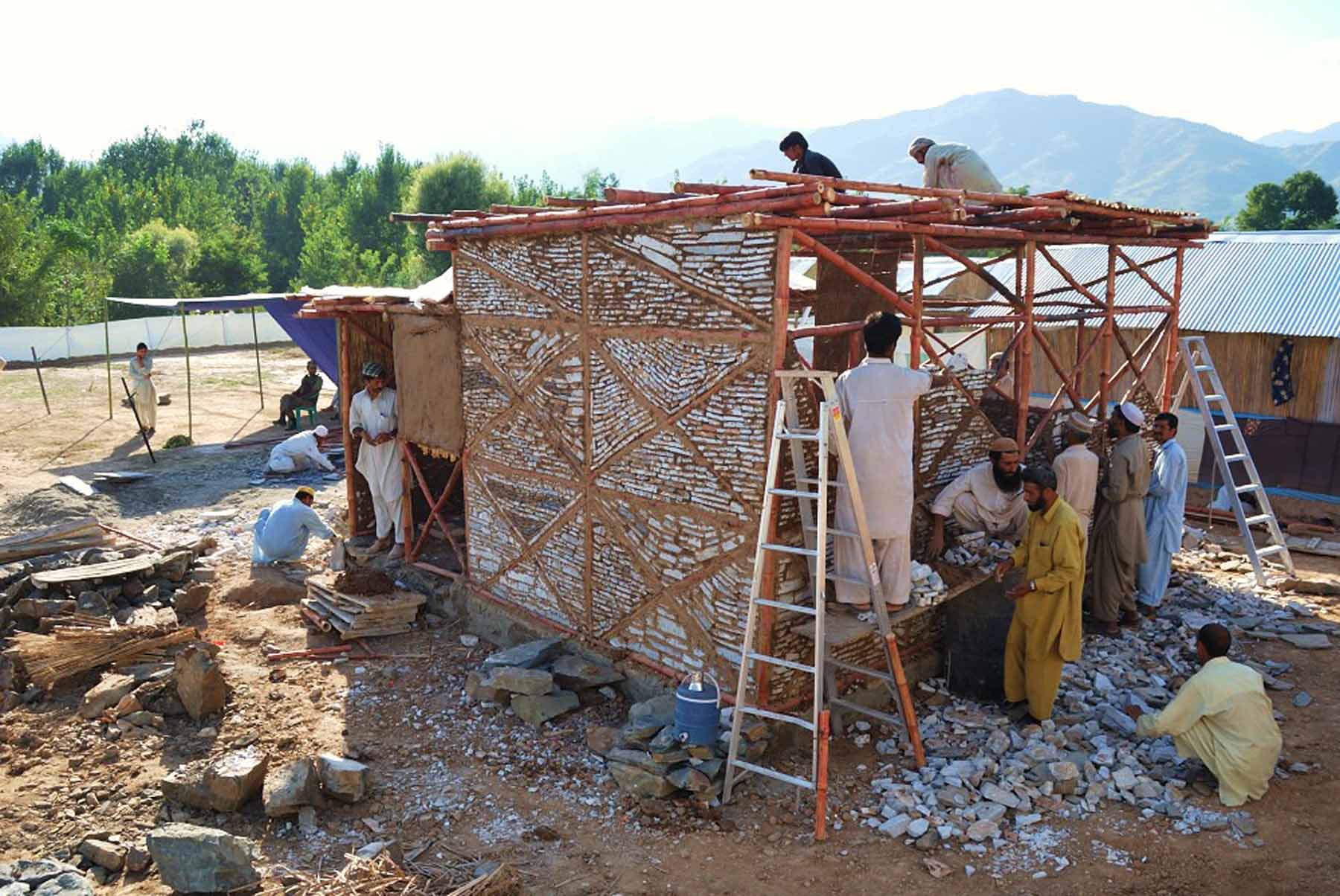 Earthquake Reconstruction Shelter, 2000. Designed By Yasmeen Lari